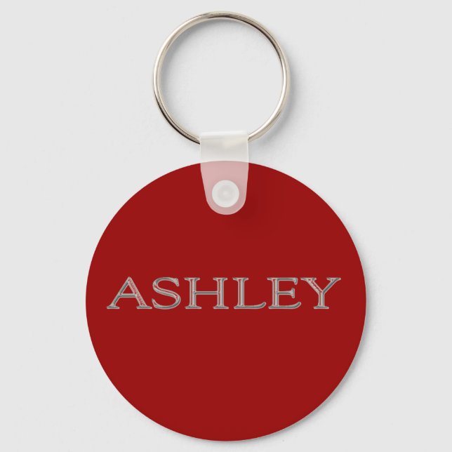 Ashley Personalised Name Key Ring (Front)