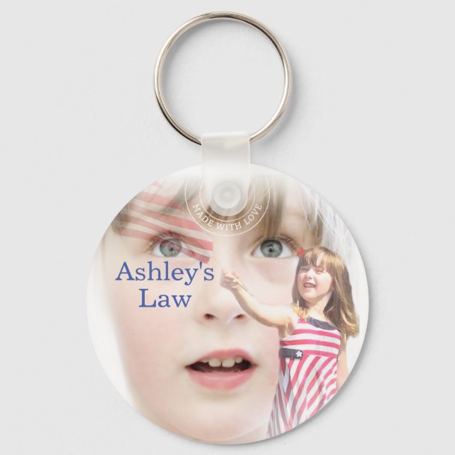 Ashley's Law Magnet Key Ring (Front)