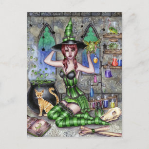 Ashlyn - Potion Witch Postcard