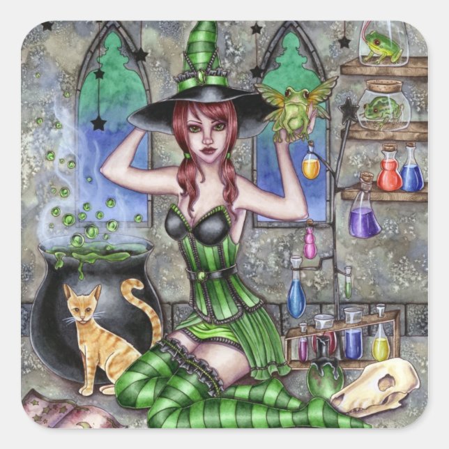 Ashlyn - Potion Witch Sticker (Front)