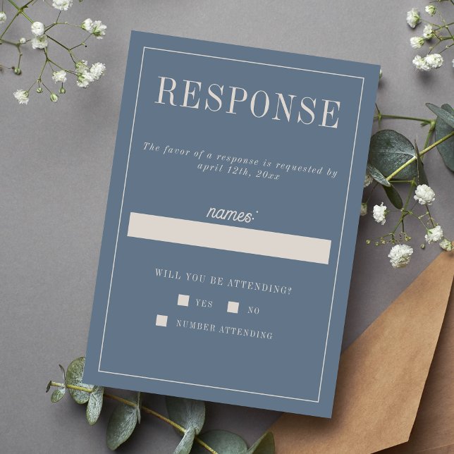 Ashlynn | Curated Colours | Wedding RSVP Card (Creator Uploaded)