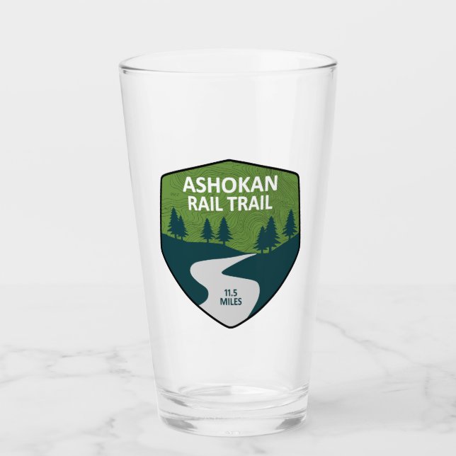 Ashokan Rail Trail New York Glass (Front)