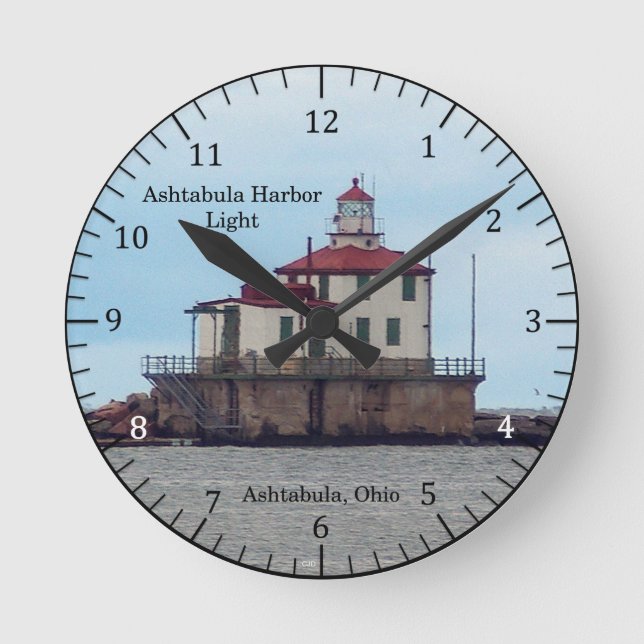 Ashtabula Harbour Light clock (Front)