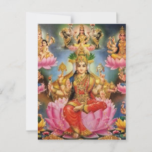 Ashtalakshmi - Eight forms of Lakshmi Postcard