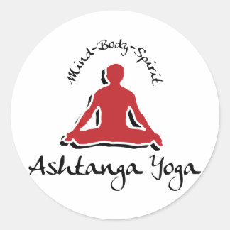 Ashtanga Yoga Classic Round Sticker