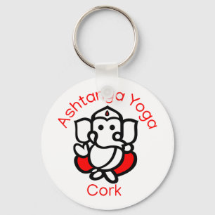 Ashtanga Yoga Cork Key Chain