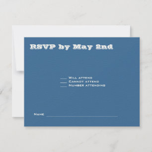 Ashton Bar Mitzvah Wedding RSVP 369 Card