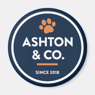 Ashton & Co. K9 Academy 2c Paw Dark Magnet