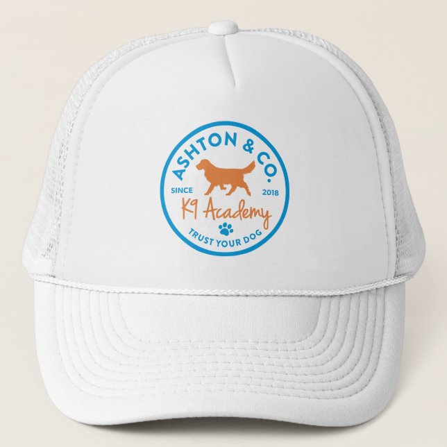 Ashton & Co. K9 Academy Circle Trucker Hat (Front)