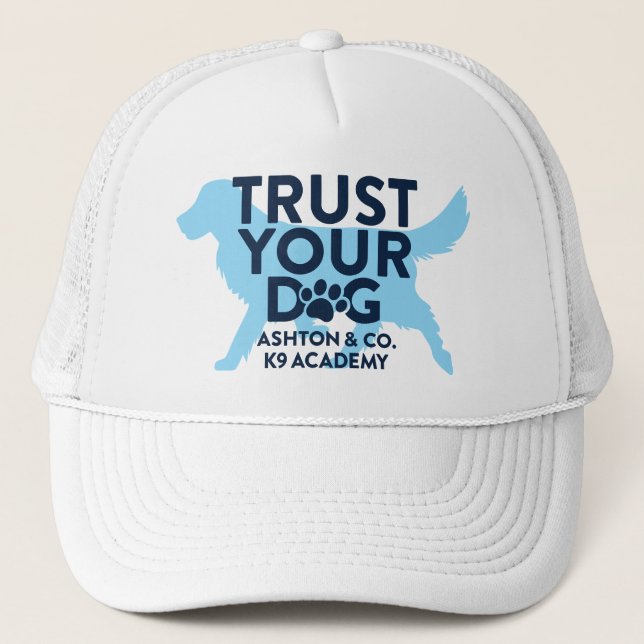 Ashton & Co. K9 Academy Name Trucker Hat (Front)