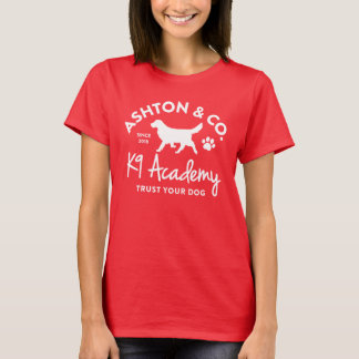 Ashton & Co. K9 Academy Women's One-Colour Logo T-Shirt