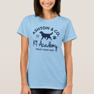 Ashton & Co. K9 Academy Women's One-Colour Logo T-Shirt