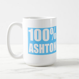 Ashton name 100 percent coffee mug