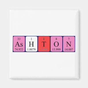 Ashton periodic table name magnet