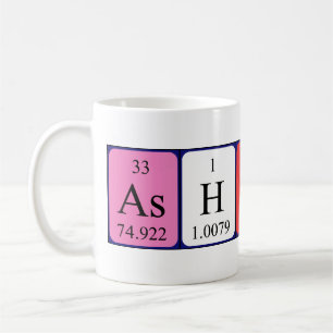 Ashton periodic table name mug