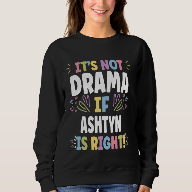ASHTON Personalised Women's Gift Custom ASHTON Sweatshirt (Front)