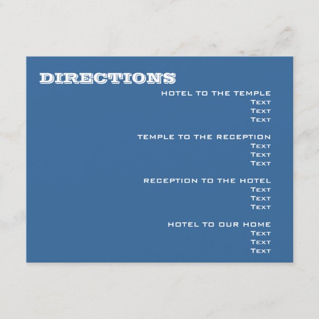 Ashton Tree Bar Mitzvah Wedding Event Card (Front)