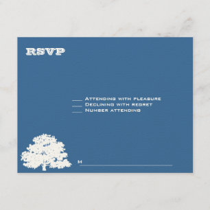 Ashton Tree Bar Mitzvah Wedding RSVP Card