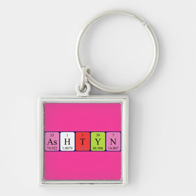 Ashtyn periodic table name keyring (Front)