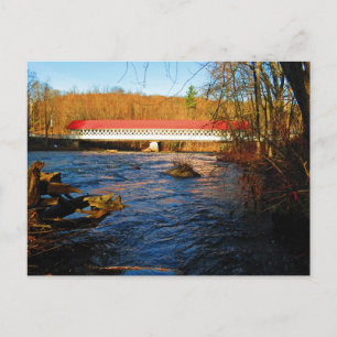 Ashuelot Covered Bridge - From River's Edge Postcard