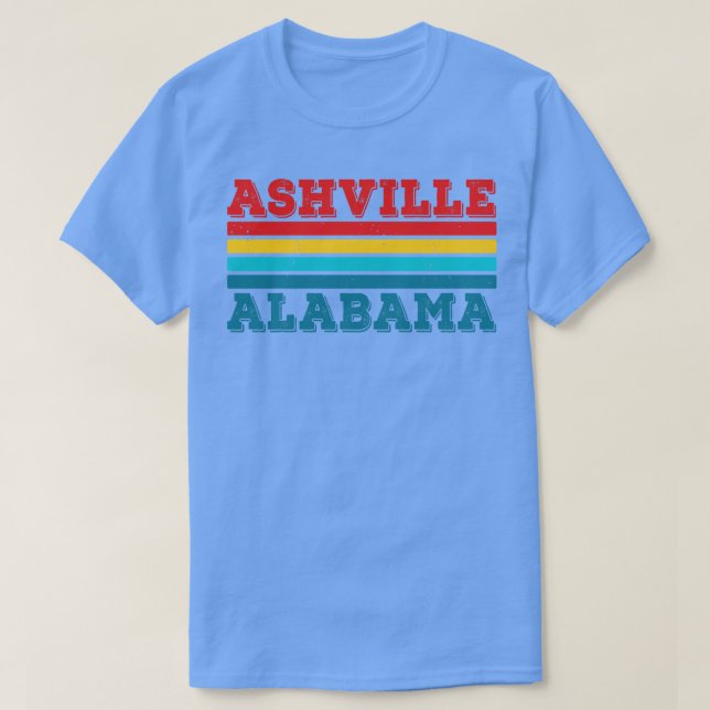 Ashville Alabama AL Gift Love Souvenir Retro Vinta T-Shirt (Design Front)