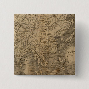 Asia 15 Cm Square Badge