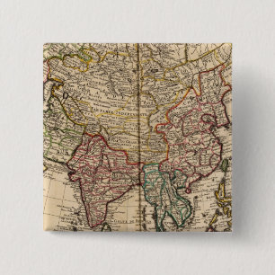 Asia 15 Cm Square Badge