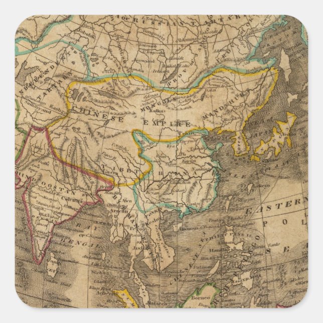 Asia 19 square sticker (Front)