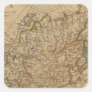 Asia 24 square sticker