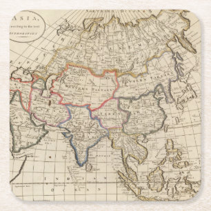 Asia 26 square paper coaster