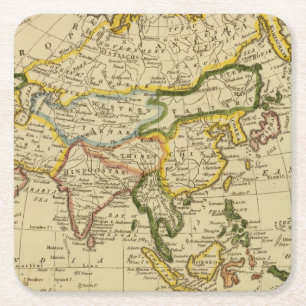 Asia 27 square paper coaster