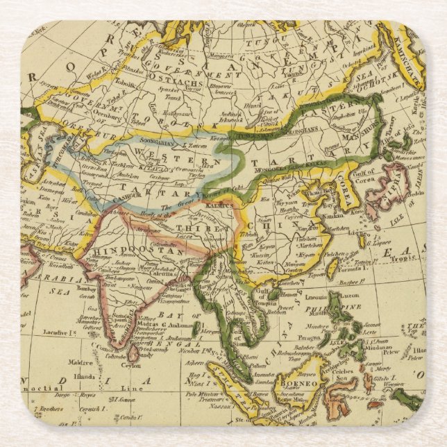 Asia 27 square paper coaster (Front)