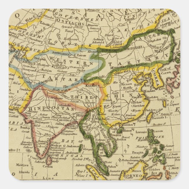 Asia 27 square sticker (Front)