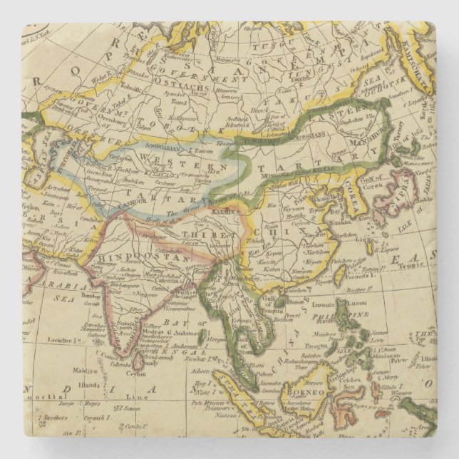 Asia 27 stone coaster (Front)