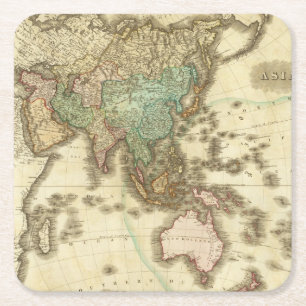 Asia 32 square paper coaster