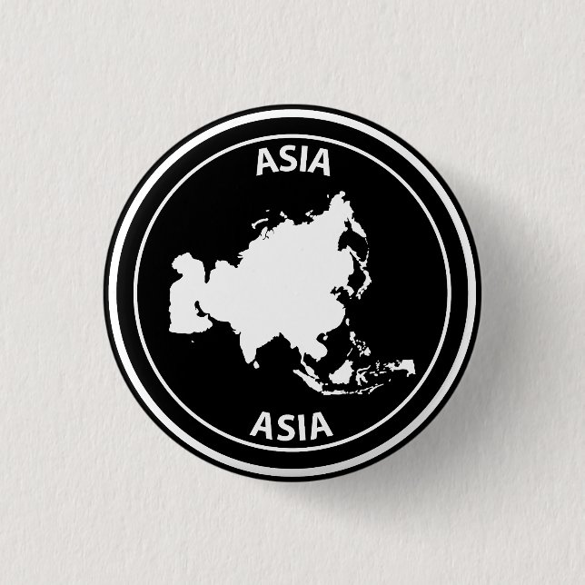 Asia 3 Cm Round Badge (Front)