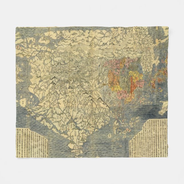 Asia 42 fleece blanket (Front (Horizontal))