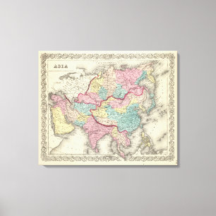 Asia 8 canvas print