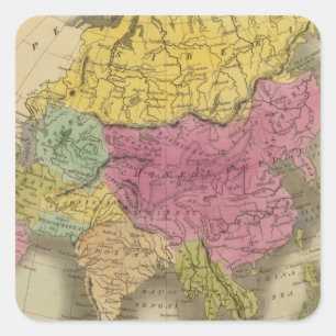 Asia 8 square sticker