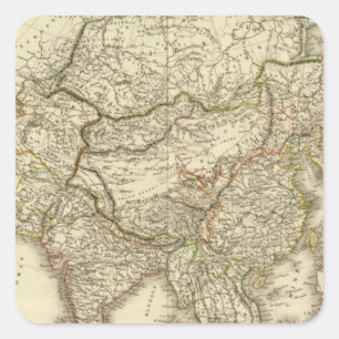 Asia 9 square sticker