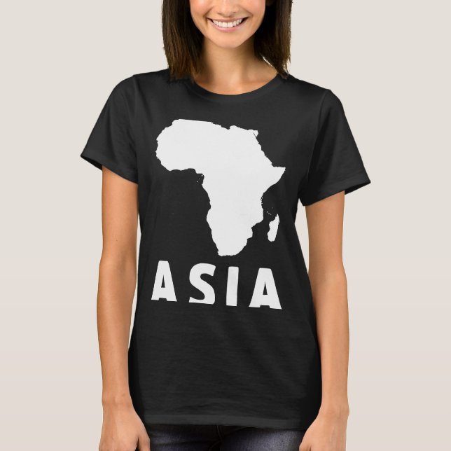 Asia Africa Oddly Specific Gag Weird Dark Humour   T-Shirt (Front)