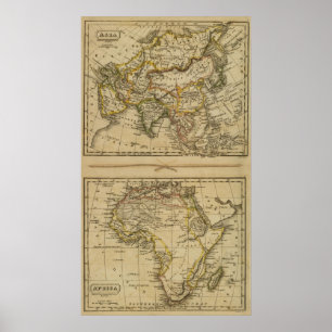 Asia, Africa Poster