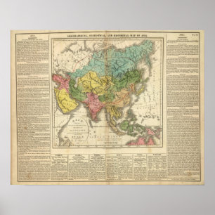 Asia and Empire of Genghis Kahn Poster