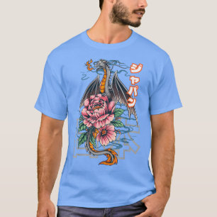 Asia Anime Japan Dragon Grunge Otaku Kanji Dragon  T-Shirt