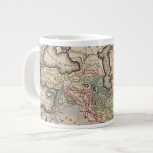 Asia Atlas Map Large Coffee Mug