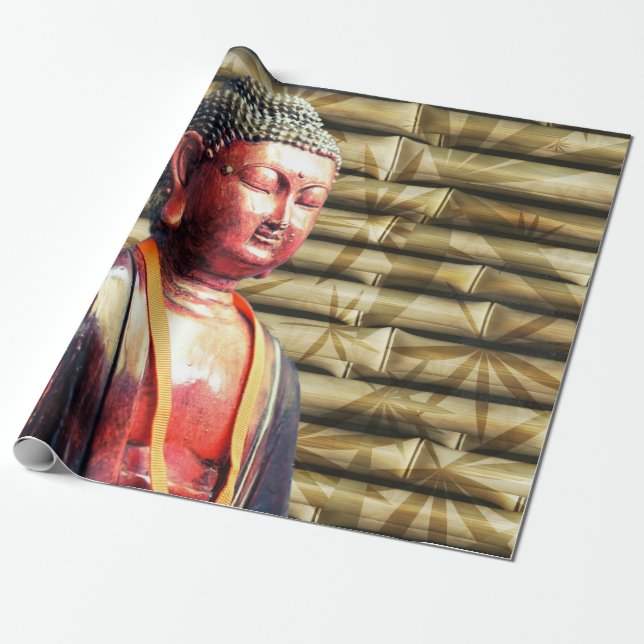 Asia Buddha Wrapping Paper (Unrolled)