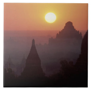 Asia, Burma, (Myanmar), Pagan (Bagan) The temple Tile