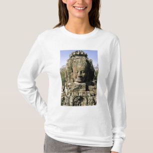 Asia, Cambodia, Siem Reap. Angkor Thom, heads of T-Shirt