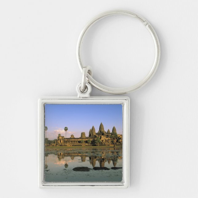 Asia, Cambodia, Siem Reap. Angkor Wat. 2 Key Ring (Front)
