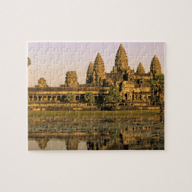 Asia, Cambodia, Siem Reap. Angkor Wat. Jigsaw Puzzle (Horizontal)
